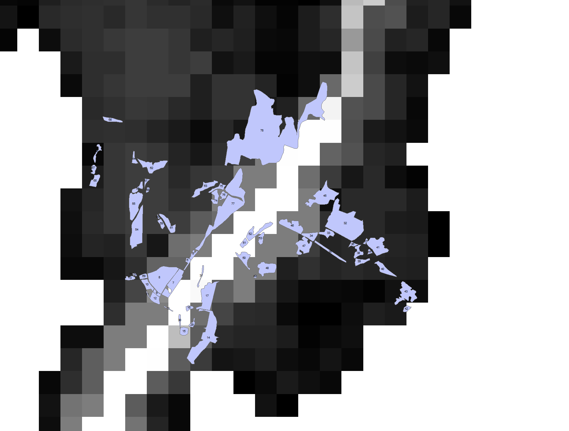 1:50,000 scale urban growth analysis map.
